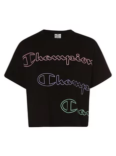 Champion - T-shirt damski, czarny - Koszulki i topy damskie - miniaturka - grafika 1