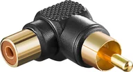 Złącza, przejściówki, adaptery - Goobay Adapter AV RCA Cinch - RCA Cinch czarny 11685 - miniaturka - grafika 1