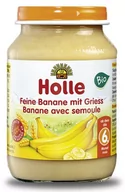 Desery dla dzieci - Holle Baby Deserek Delikatny banan z grysikiem 190 g - miniaturka - grafika 1