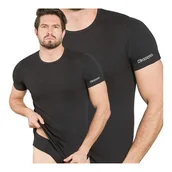 Koszulki męskie - Koszulka męska t-shirt 100% bawełna czarny z krótkim rękawem Kappa M M - miniaturka - grafika 1