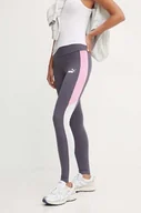 Legginsy - Puma legginsy damskie kolor szary wzorzyste 681648 - miniaturka - grafika 1