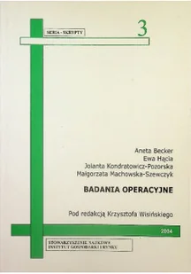 Badania operacyjne - Ekonomia - miniaturka - grafika 1