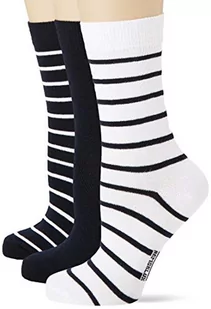 Armor Lux Zestaw 3 par Skarpetki damskie Tri Nona", Wielokolorowy (Bogaty granatowy/biały Bi8), 39-41 EU - Skarpetki damskie - miniaturka - grafika 1