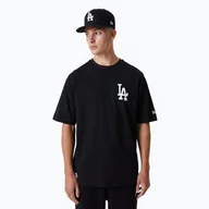 Koszulki męskie - Koszulka męska New Era MLB Essentls LC OS Los Angeles Dodgers black - miniaturka - grafika 1