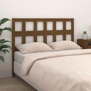 Inne meble do sypialni - Lumarko Wezgłowie łóżka, miodowy brąz, 125,5x4x100 cm, drewno sosnowe - miniaturka - grafika 1