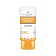 Kremy do twarzy - FLOSLEK Pharma White&Beauty Krem na dzień Anti-Aging zapobiegający przebarwieniom SPF50+ 50ml - miniaturka - grafika 1