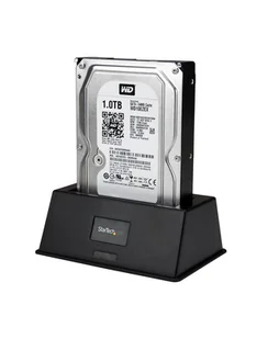 USB 3.0 UAS HDD DOCK StarTech.com USB 3.0 SATA III Festplatten / SSD Dockingstation mit UASP - 2,5 / 3,5 Zoll 6,4/8,9cm SATA I/II/II USB 3 HDD/SSD Dock - Obudowy i kieszenie na dyski twarde - miniaturka - grafika 1