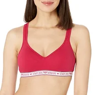 Biustonosze - Emporio Armani Wyściełany biustonosz, karmazyn, XL - miniaturka - grafika 1