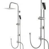 Deszczownice - ZESTAW PRYSZNICOWY KOLUMNA NATRYSKOWA BEZ BATERII DO KABINY DESZCZOWNICA 20 - miniaturka - grafika 1