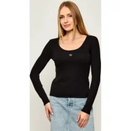 Bluzki damskie - Calvin Klein Jeans Bluzka Slim Fit - miniaturka - grafika 1