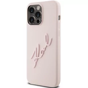 Etui Karl Lagerfeld KLHCP15XSKSBMCP Apple iPhone 15 Pro Max hardcase Silicone Karl Script różowy/pink - Etui i futerały do telefonów - miniaturka - grafika 3