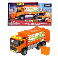 Samochody i pojazdy dla dzieci - Pojazd metalowy śmieciarka Volvo Grand Series, 19 cm, światło i dźwięk - miniaturka - grafika 1