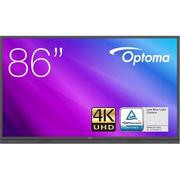 Monitory reklamowe i wyświetlacze - Optoma 3861RK wyświetlacz znaków Interaktywny płaski panel 2,18 m (86") LED 4K Ultra HD Czarny Ekran dotykowy Procesor wbudowany Android 8.0 5055387664531 - miniaturka - grafika 1