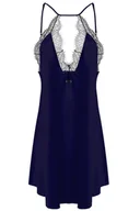 Piżamy damskie - HALKA TIFANY SATYNA GRANAT - D Karen - miniaturka - grafika 1