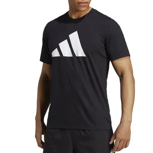 Koszulka adidas Train Essentials Feelready Logo Training IB8273 - czarna - Koszulki męskie - miniaturka - grafika 1