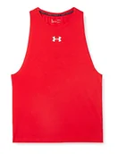 Koszulki męskie - Under Armour Baseline męski tank top z bawełny, czerwony/biały, M - miniaturka - grafika 1