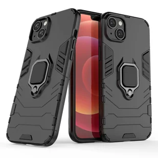 Ring Armor etui do iPhone 14 pancerny pokrowiec uchwyt magnetyczny ring czarne - Etui i futerały do telefonów - miniaturka - grafika 2