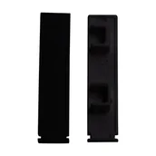 Akcesoria do wystroju okien - Zakończenie do szyny sufitowej 2-torowej 2 szt. czarne - miniaturka - grafika 1