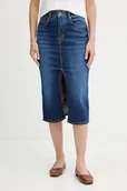 Spódnice - Pepe Jeans spódnica jeansowa kolor niebieski midi ołówkowa PL9011865FB - miniaturka - grafika 1