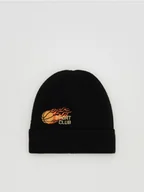 Czapki damskie - Reserved - Czapka z wiskozą - czarny - miniaturka - grafika 1