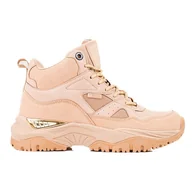 Sneakersy damskie - Sneakersy damskie Big Star KK274355 beżowy - miniaturka - grafika 1