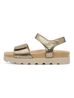 Sandały damskie - Tamaris Sandały w kolorze złotym - miniaturka - grafika 1