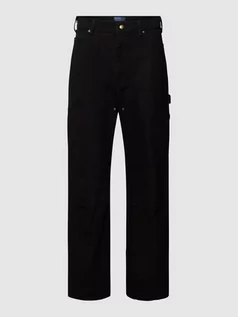 Spodnie męskie - Jeansy o kroju relaxed fit z 5 kieszeniami model ‘DUNGAREE’ - grafika 1