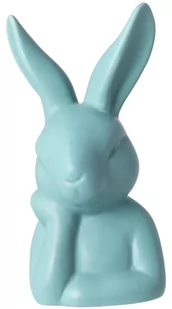 Królik ceramiczny, matowy, zielony, 27x15x13 cm - Wielkanoc - miniaturka - grafika 1