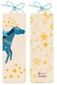 Zakładki do książek - Zakładka drewniana Jednorożec - miniaturka - grafika 1