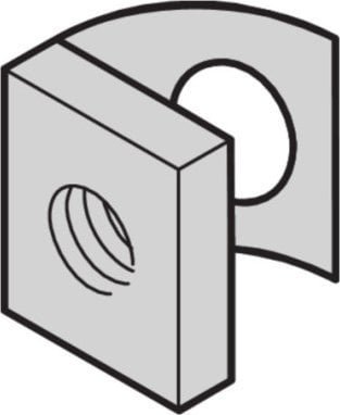 SCHROFF Zestaw nakrętek ślizgowych SCHROFF, 100 sztuk