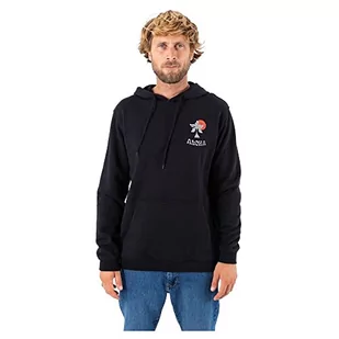 Hurley Męska bluza polarowa M Country z kapturem, czarna, L, Czarny, L - Bluzy męskie - miniaturka - grafika 1