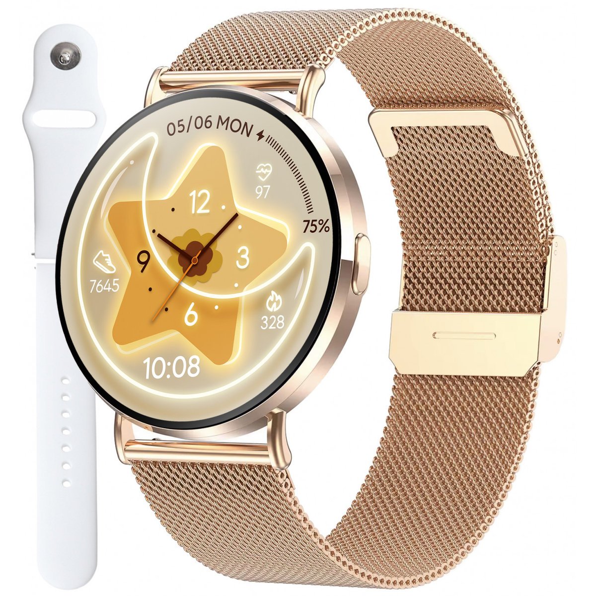 Zegarek Smartwatch Damski Enter SAT06.110.1410.262-SET różowe złoto