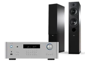 Zestawy stereo - Rotel RA-1572 MkII (srebrny) + Tesi 5 (czarny) - miniaturka - grafika 1