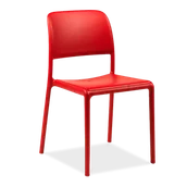 Fotele i krzesła ogrodowe - Krzesło Nardi RIVA BISTROT Rosso - miniaturka - grafika 1