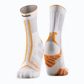 Skarpetki sportowe męskie - X-SOCKS Skarpety biegowe TRAILRUN TERRASKIN EXPERT CREW x white/blazing orange - miniaturka - grafika 1