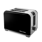 Tostery - Toster VINTAGE CUISINE Retro Chromowany Czarny - miniaturka - grafika 1