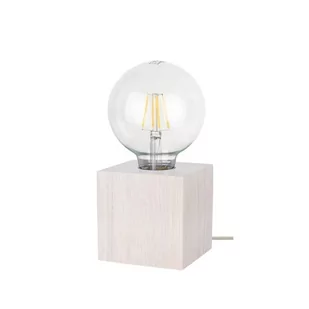 SpotLight Trongo Cube lampka stołowa 1-punktowa dąb bielony/transparentny 7171032 - Lampy stojące - miniaturka - grafika 1
