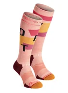 Skarpety termoaktywne - Skarpety narciarskie damskie Ortovox Freeride Long Socks Cozy - bloom - miniaturka - grafika 1