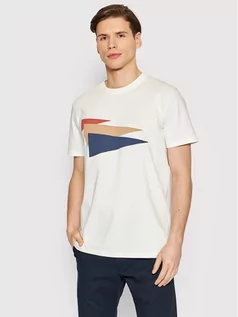 Koszulki męskie - Selected Homme T-Shirt Walker 16083828 Biały Regular Fit - grafika 1