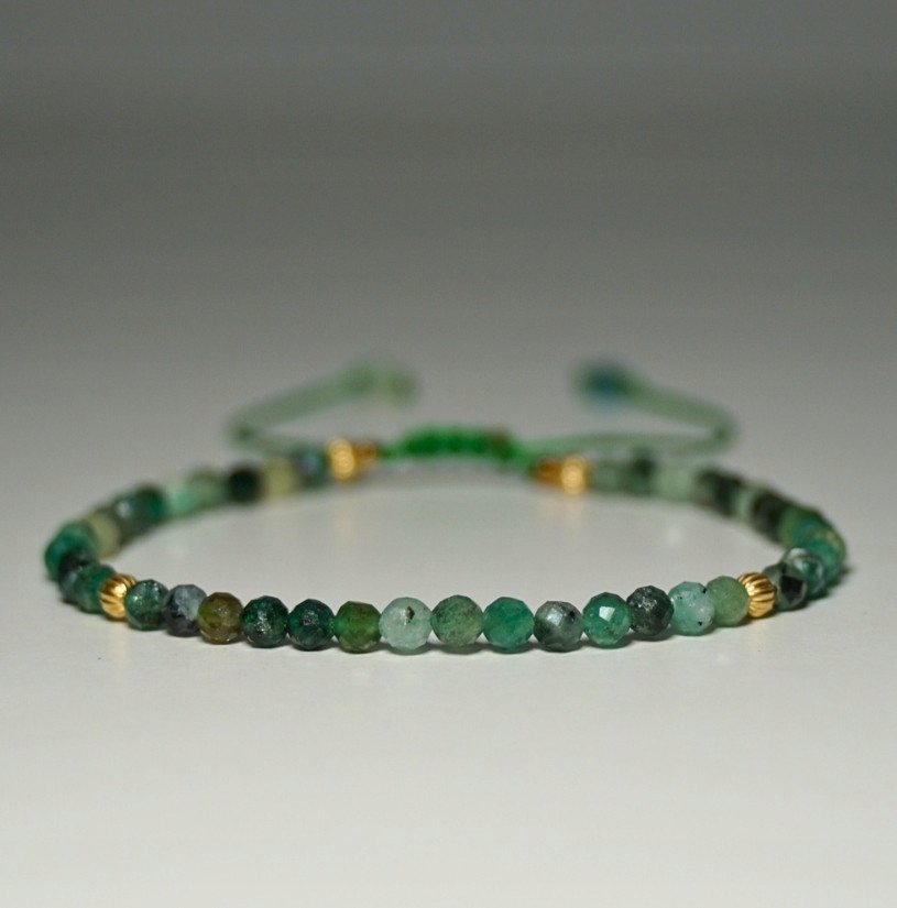 Bransoletka Szmaragd Ciemny 3mm - Crystals Break