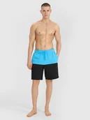 Kąpielówki męskie - 4F Spodenki plażowe męskie - turkusowe L - miniaturka - grafika 1