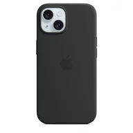 Etui i futerały do telefonów - Etui silikonowe z MagSafe do iPhonea 15  - czarne - miniaturka - grafika 1