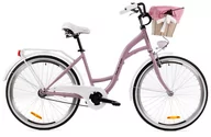 Rowery - Goetze, Rower Miejski Style 26" 1 Bieg Lilac, Kosz - miniaturka - grafika 1