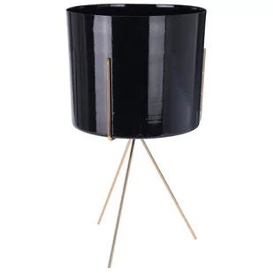 Donica czarna osłonka ze stojakiem 22 cm - Donice - miniaturka - grafika 1