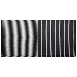 Beliani Dywan na zewnątrz czarny 90 x 180 cm HALDIA - Dywany zewnętrzne - miniaturka - grafika 1