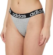 Majtki damskie - Adidas Sports Underwear Damskie Stringi Typu Tanga, Szary, XS - miniaturka - grafika 1