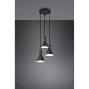Lampy sufitowe - RL Enzo lampa wisząca 3-punktowa czarna R30783932 - miniaturka - grafika 1