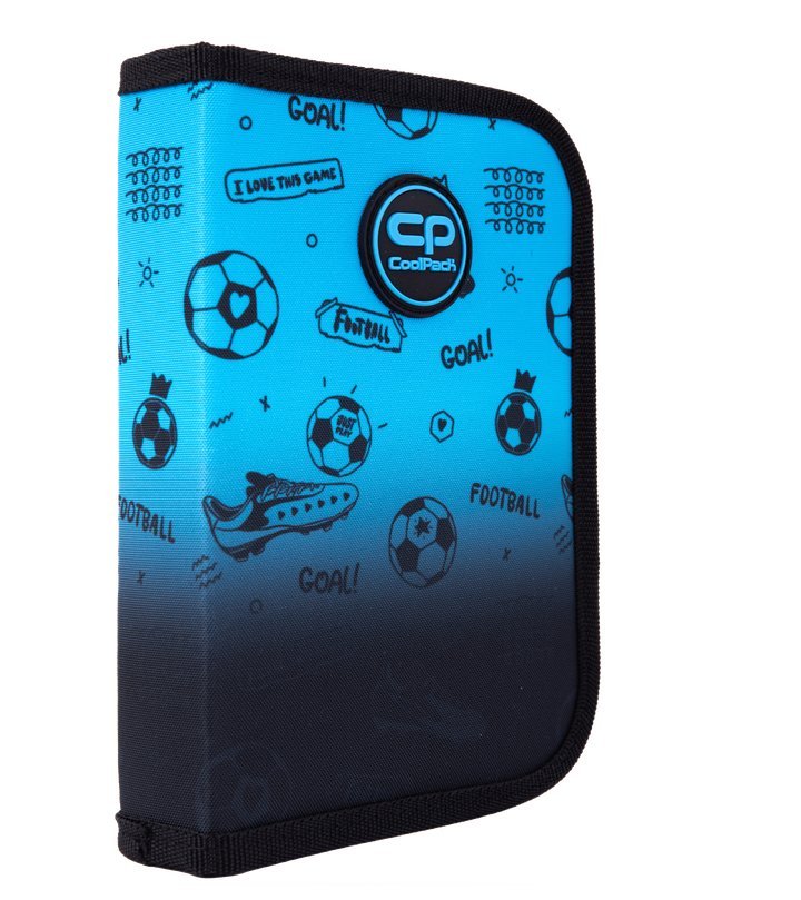 Piórnik jednoklapkowy bez wyposażenia Coolpack Game Over Gradient Blue