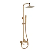 Zestawy prysznicowe - Kolumna prysznicowa miedź z baterią Magic Invena - miniaturka - grafika 1