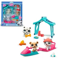 Figurki dla dzieci - Nowe Littlest Pet Shop Figurki Zimowy Zestaw Snowy Day Zwierzątka LPS + Kod - miniaturka - grafika 1
